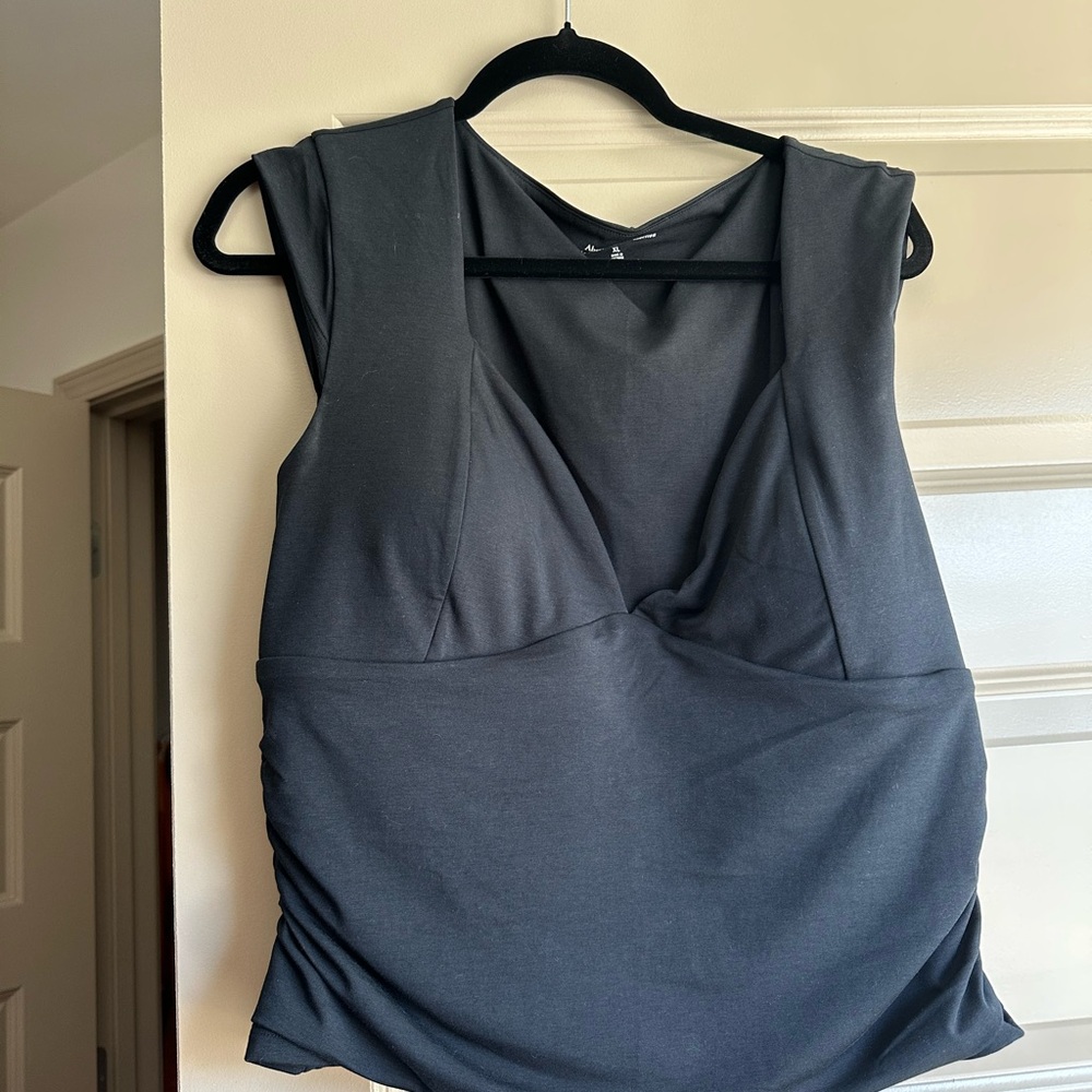 Black Abercrombie top no bra top xl
